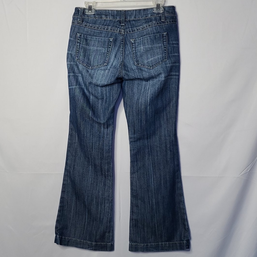CAbi flare leg retro blue jeans sz 4 - Picture 6 of 7